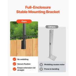 Aitatolpan jatkeet terästä 815 mm 12 kpl jauhemaalattu verkkoaidalle