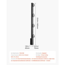 Piikkilankavarret 8 kpl 605 mm teräs jauhemaalaus aidan korotukseen
