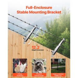 Aidan jatkovarret galvanoitua terästä 310 mm 10 kpl puu- ja betonipylväisiin