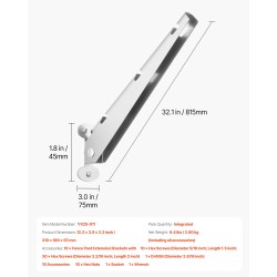 Aidan jatkovarret galvanoitua terästä 310 mm 10 kpl puu- ja betonipylväisiin