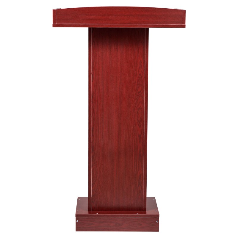 Puhujapöytä lastulevy ruskea korkeus 1040 mm tilava lukutaso alahylly