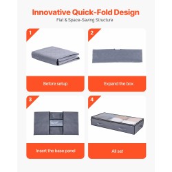 Sängynaluslaatikot 6 kpl 90 l laatikkoa kohti matala profiili läpinäkyvillä kansilla pyörillä