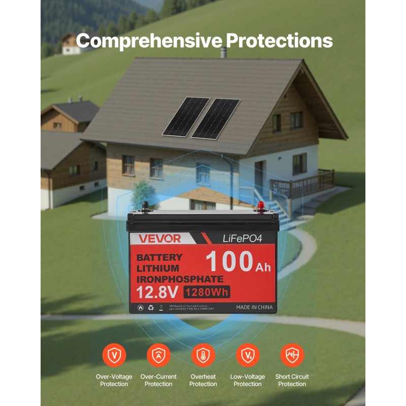 Aurinkosähköpaketti 400W 2 kpl 200W yksikideaurinkopaneelia 12.8V 100Ah LiFePO4-akulla