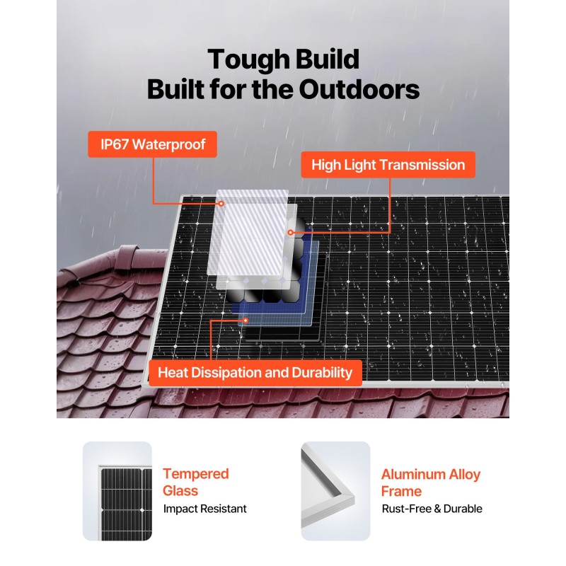 Aurinkosähköjärjestelmä 4800W 12x400W paneelia 51.2V 300Ah LiFePO4-akku 2x5000W hybridivaihtosuuntaajat