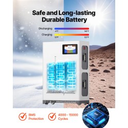 Aurinkosähköjärjestelmä 4800W 12x400W paneelia 51.2V 300Ah LiFePO4-akku 2x5000W hybridivaihtosuuntaajat