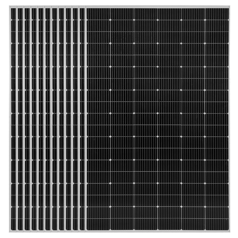 Aurinkosähköjärjestelmä 4800W 12x400W paneelia 51.2V 300Ah LiFePO4-akku 2x5000W hybridivaihtosuuntaajat