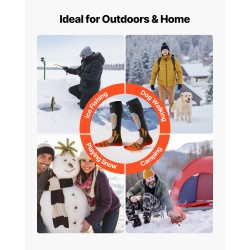 Lämmitettävät sukat sovelluksella säädettävät akku 5000mAh 4 lämmitystasoa koko M