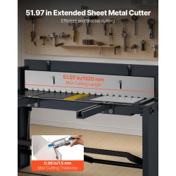 Levyleikkuri jalkakäyttöinen alumiinille ja teräkselle 1320 mm 1,5 mm