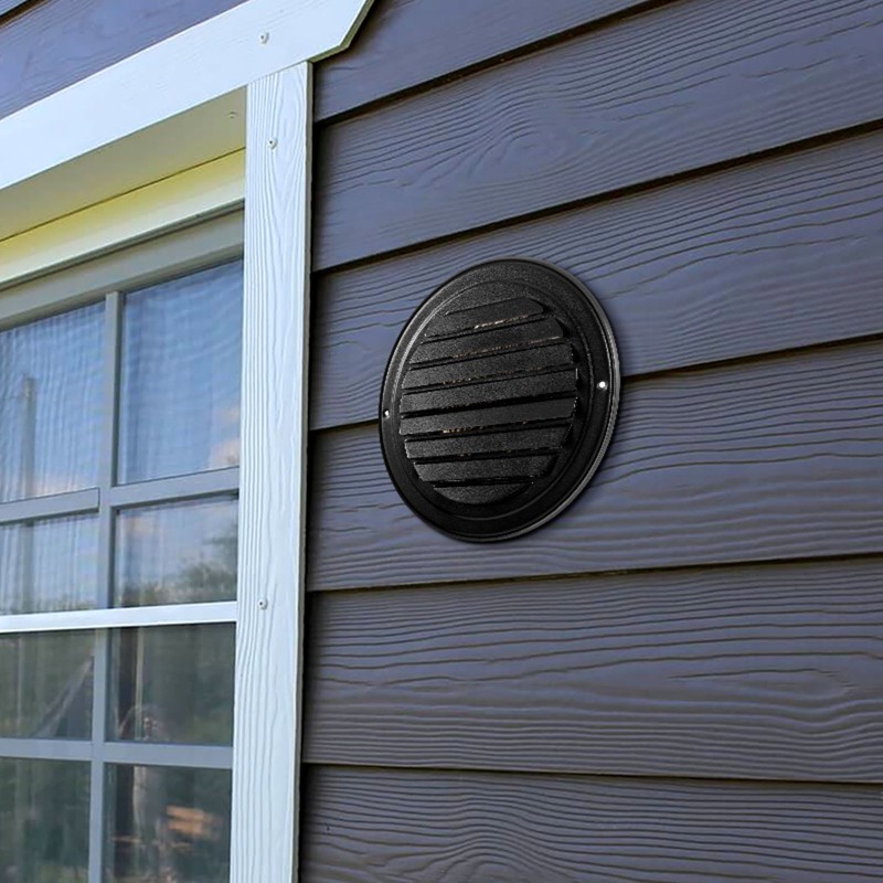 Seinäristikkosuojus pyöreä halkaisijaltaan 145 millimetriä ruostumaton teräs musta kaksi kappaletta