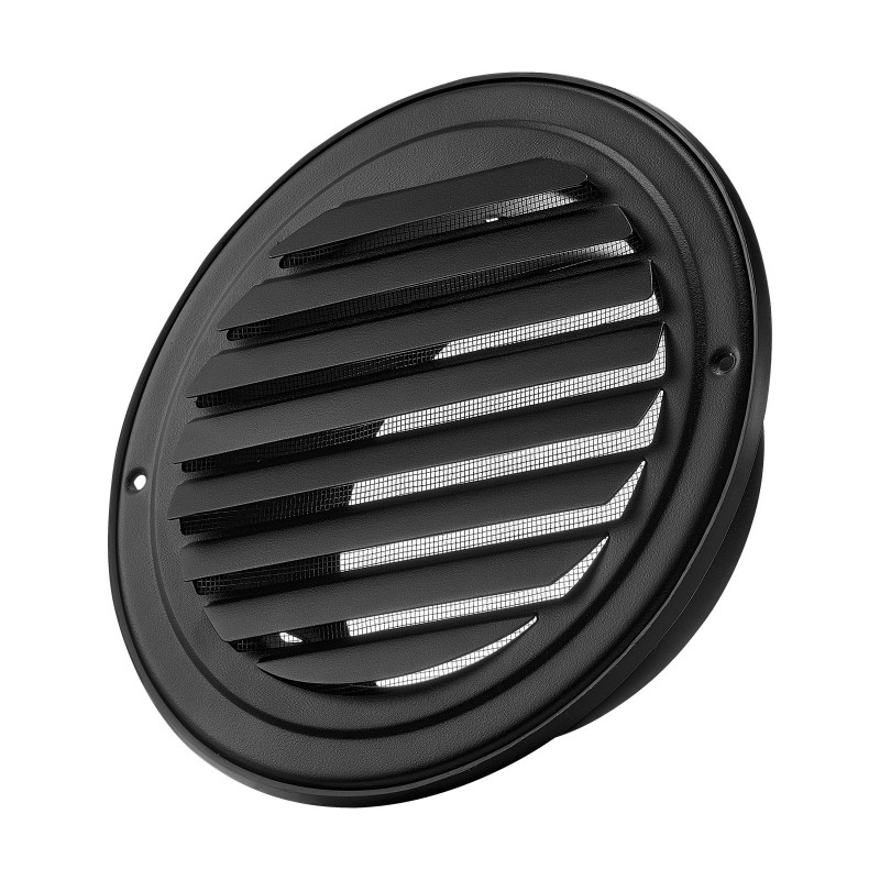 Seinäristikkosuojus pyöreä halkaisijaltaan 145 millimetriä ruostumaton teräs musta kaksi kappaletta