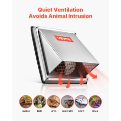 Seinäventtiilin suojus SUS304 ruostumaton teräs neliö 162x162x121 mm 1 kpl