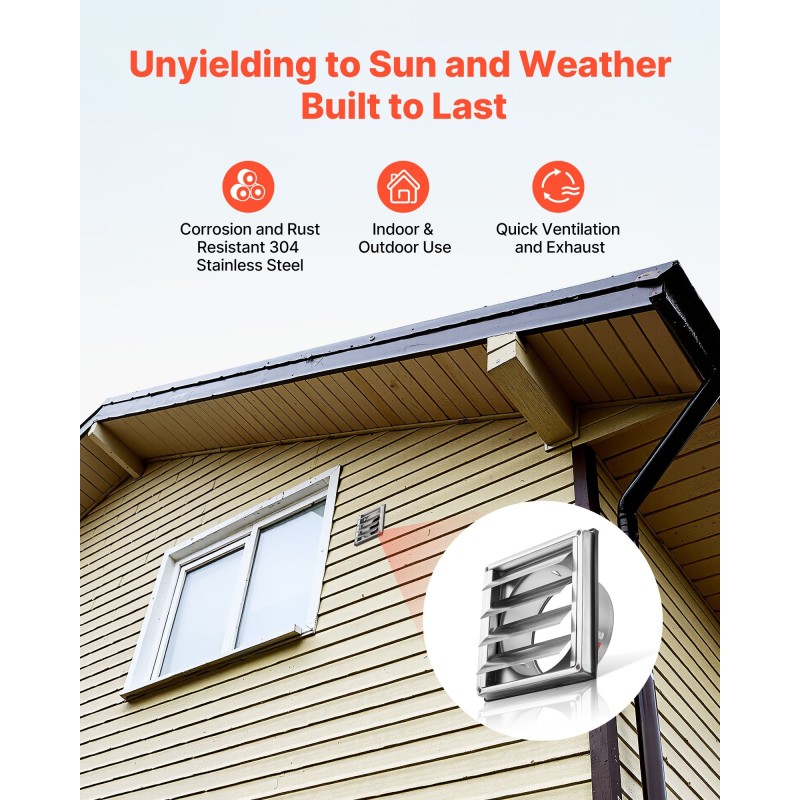 Seinäasenteinen ilmanvaihtoritilä ruostumaton teräs 97 mm aukko 161x161 mm kumitiiviste