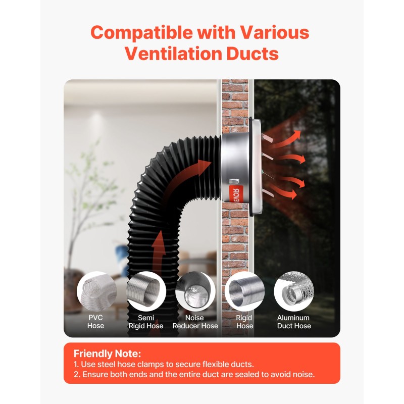 Seinäasenteinen ilmanvaihtoritilä ruostumaton teräs 97 mm aukko 161x161 mm kumitiiviste