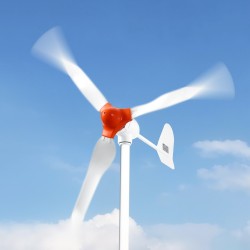 Aurinko- ja tuulivoimapaketti 6 kpl 100W monikidepaneelia 400W tuuliturbiini 25.6V 100Ah akku