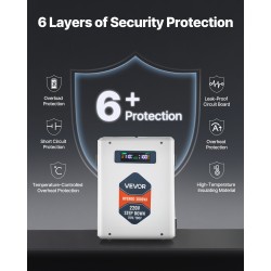 Askeltava jännitemuunnin 3000VA AC 220V 110V metallikotelo 2 US-pistorasiaa USB ja Type-C