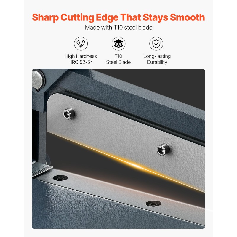 Giljotiinipeltileikkuri manuaalinen 305 mm T10-teräksiset terät Q235-teräsrunko