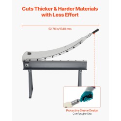 Levyleikkuri 39 tuuman alumiinille, ruostumattomalle ja vähähiiliselle teräkselle