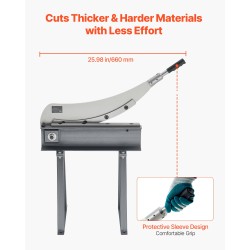 Käsikäyttöinen ohutlevyleikkuri 500 mm työleveys 1,5 mm pyöröterä alumiiniin ja teräkseen