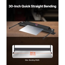 Pöytäkiinnitteinen käsikäyttöinen peltijarru 762 mm 1,2 mm pehmeä teräs