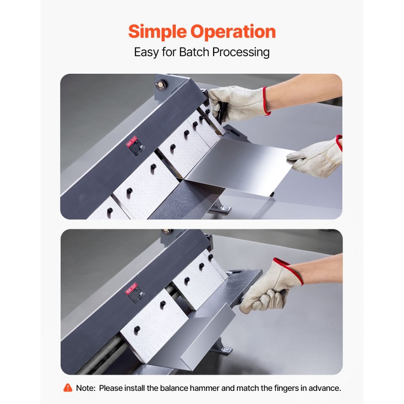 Levyjarru 36 tuumaa pöytään kiinnitettävä 1,5 mm taivutuksiin 6 irrotettavaa sormea