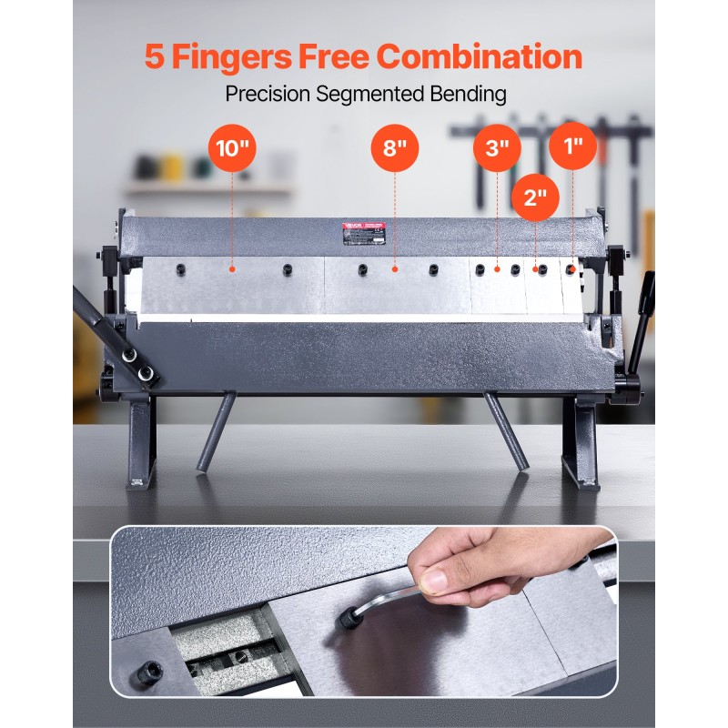 Peltijarru pöytään asennettava 610 mm vähähiilinen teräs 1,5 mm manuaalinen sarjataivutukseen