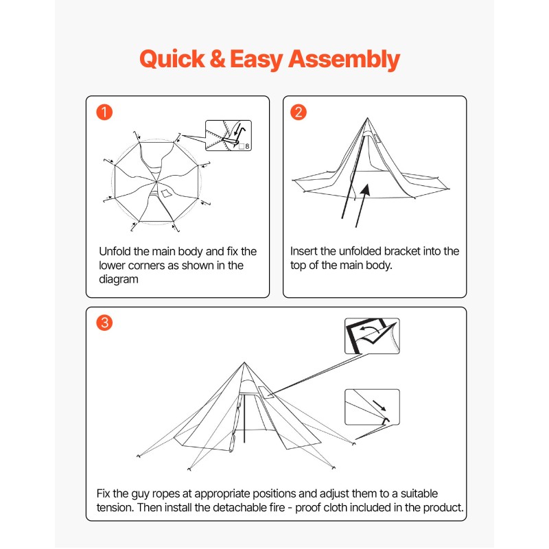 Pyramiditeltta taftipolyesteri 4 hengelle 2 m keskipylväs talvikäyttöön
