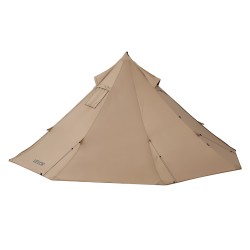 Kahden hengen neljän vuodenajan vesitiivis pyramiditeltta alumiinisalko liesiliekkoaukolla