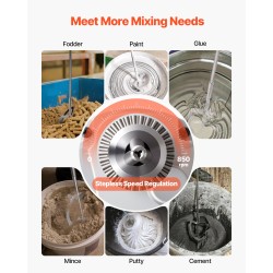 Sähkökäyttöinen porasekoitin 1100 watin 12,7 millimetrin istukalla sekoittamiseen ja poraukseen