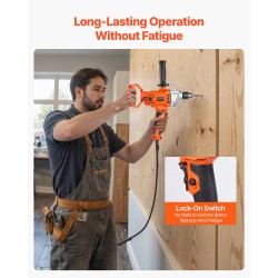 Sähkökäyttöinen porasekoitin 1100 watin 12,7 millimetrin istukalla sekoittamiseen ja poraukseen