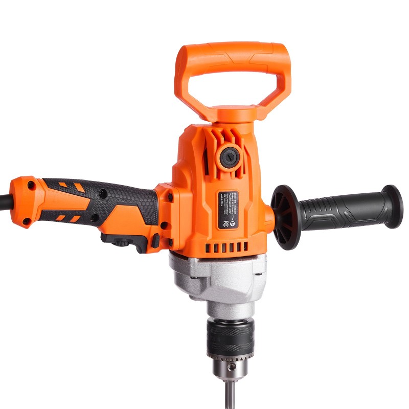 Johdollinen käsikäyttöinen porasekoitin 1100W poraukseen ja sekoittamiseen D-kahvalla