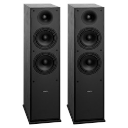 Lattiamalliset passiivikaiuttimet kaksitie MDF kotelolla kaksi 165 mm bassoelementtiä paripakkaus