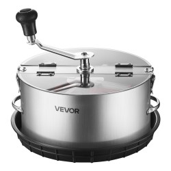 Manuaalinen lehti- ja nupputrimmeri 300 mm kulhomalli ruostumatonta terästä läpinäkyvällä PET-kannella