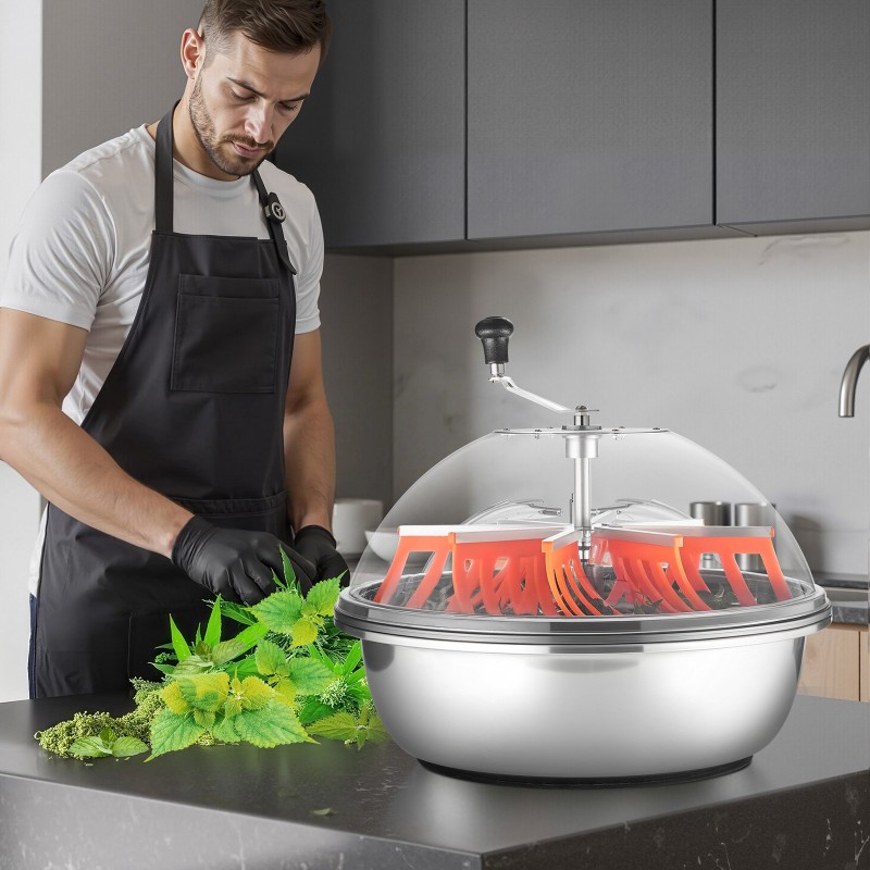 Manuaalinen 24 tuuman kulhotrimmeri ruostumattomasta teräksestä kolmella terällä