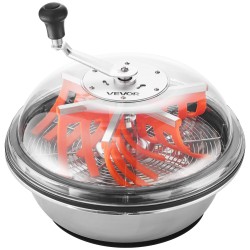 Manuaalinen 16 tuumainen silppurikulho ruostumatonta terästä lehdille ja nuppuille