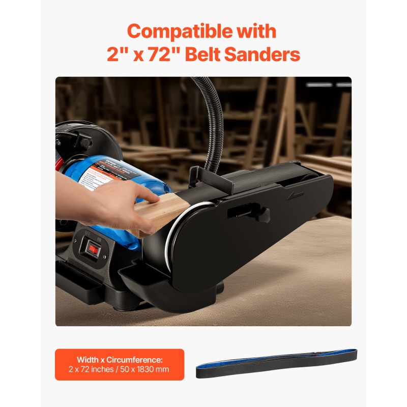 Hiomanauhasetti 50 x 1830 mm piikarbidihioma 6 kpl karkeudet 120-1000