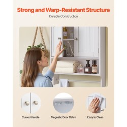 Seinäkaappi lastulevy ja MDF 590x200x700 mm säädettävä hylly pyyhetangolla