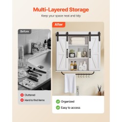 Seinäkaappi kylpyhuoneeseen lastulevy ja MDF-levy valkoinen 780x220x775 mm kaksi ovea