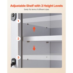 Seinäkaappi kylpyhuoneeseen lastulevy ja MDF-levy valkoinen 780x220x775 mm kaksi ovea