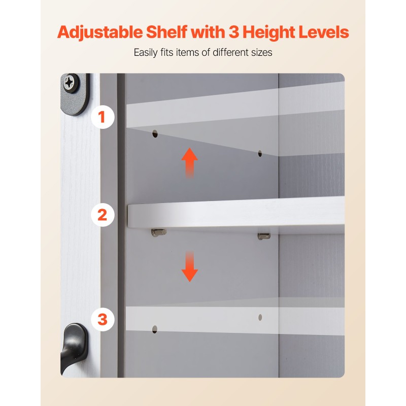 Seinäkaappi kylpyhuoneeseen lastulevy ja MDF-levy valkoinen 780x220x775 mm kaksi ovea