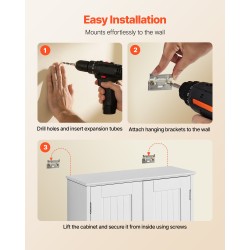 Seinäkaappi lastulevy ja MDF 536×244×610 mm 2 ovea 3-tasoinen hylly