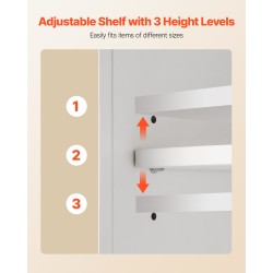 Seinäkaappi lastulevy ja MDF 560x180x585mm 2 ovea säädettävä kolmitasoinen hylly