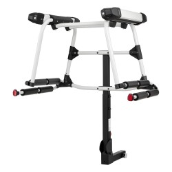 Vetokoukkuun asennettava suksi- ja lumilautateline 50 mm vastaanottimeen jopa 6 paria lukittava