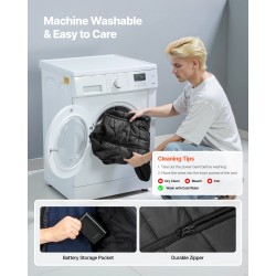 Lämmitettävä ladattava liivi XL 8 lämmitysvyöhykettä 3 lämpötilatasoa