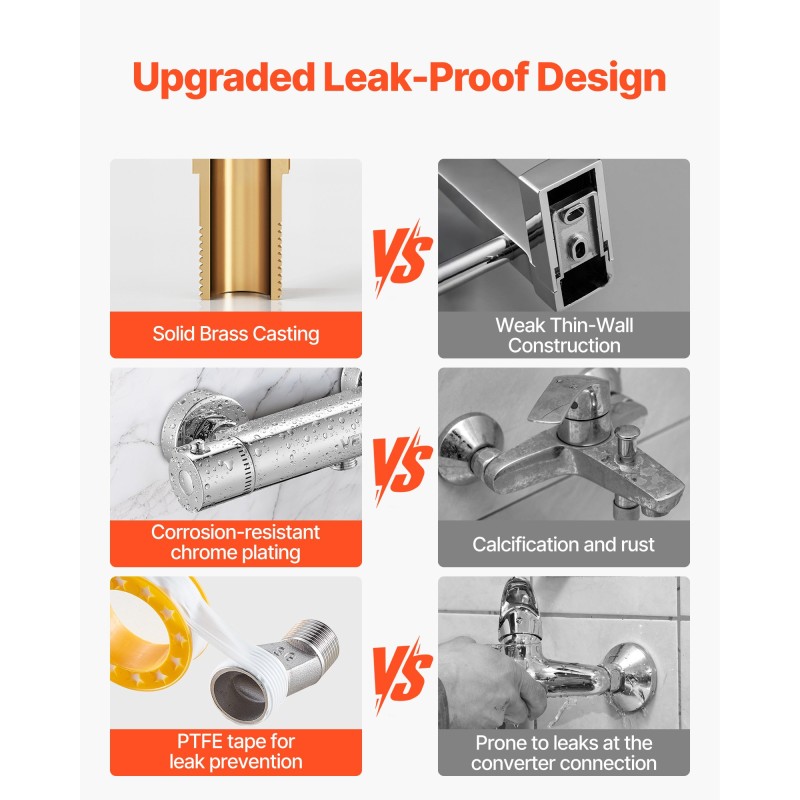 Termostaattinen suihkusekoitusventtiili messinkirunko kromipinnoite G1/2-liitännät kaksoisäätö 20–50 asteen lämpöalue