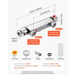 Termostaattinen suihkusekoitin messinkirunko kromipinnoitettu 38 asteen turvalukitus kaksi nuppia