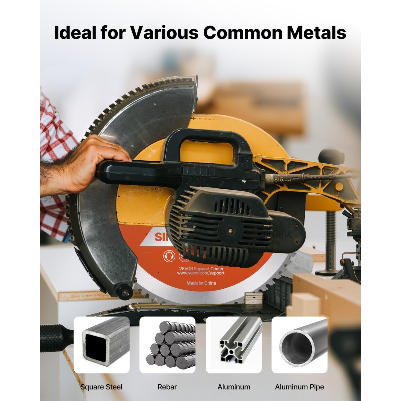 Metallin katkaisuterä pyörösahoihin 355 mm 72 kovametallihammasta 25,4 mm