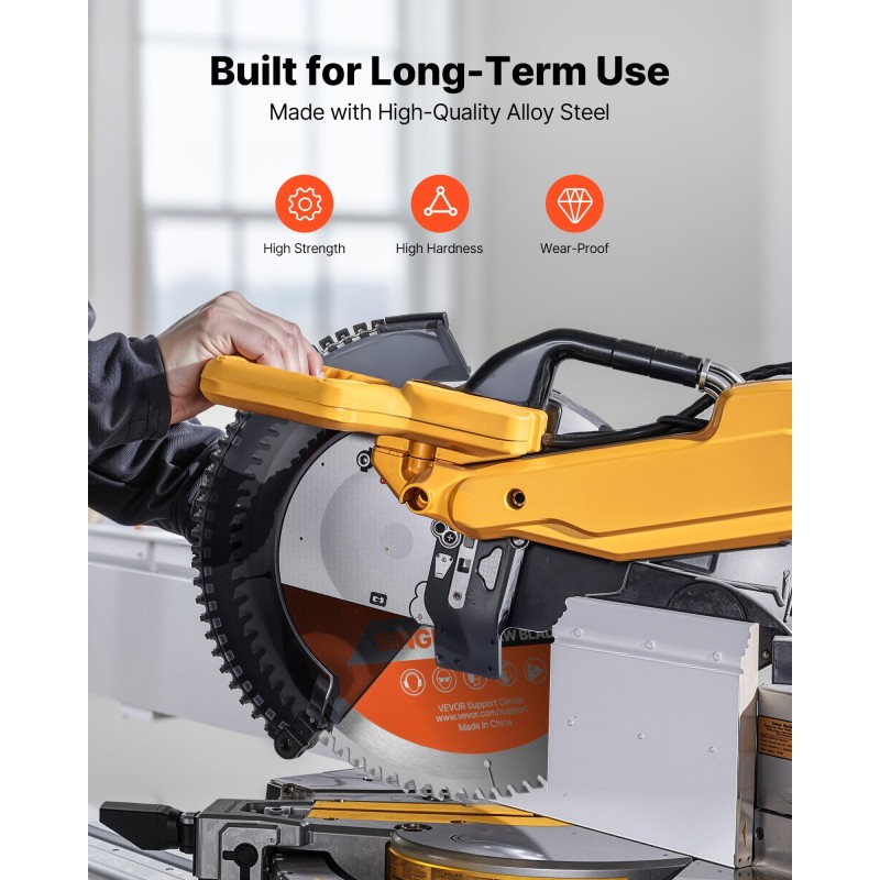 Pyörösahanterä 305 mm 80 hammasta 65Mn-teräs puun sahaukseen