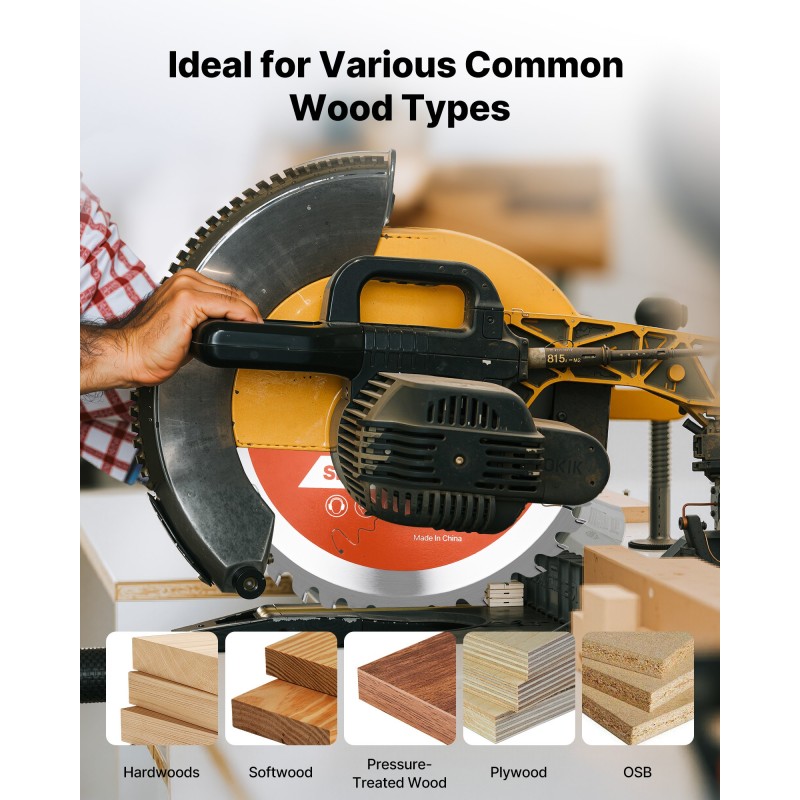 Pyörösahanterä 203 mm 65Mn teräs 42 hammasta 25,4 mm keskireikä