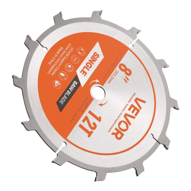 Dado-teräsarja 203 mm 65Mn 7 osaa puulevyille pöytäsahoihin