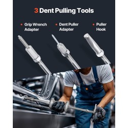 Ulosvetosarja 9-suuntainen liukuvasara 15-osainen T-kahvalla etupyörän ja takapyörän napoihin